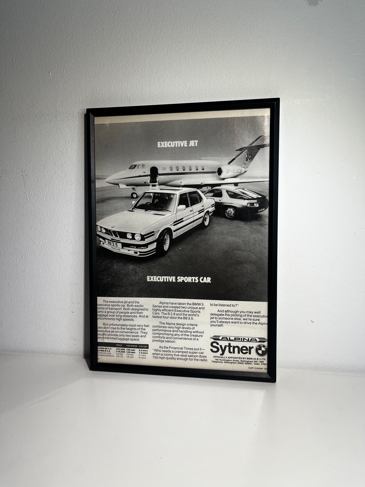 Original BMW Alpina B9 3.5 Advert - 1888