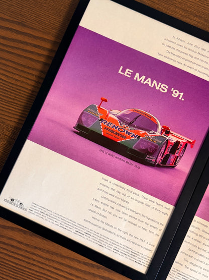 Original Le Mans Mazda RX7 Advert - 1993