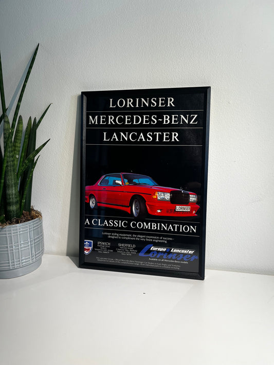 Original Mercedes Benz Lorinser Advert – 1984