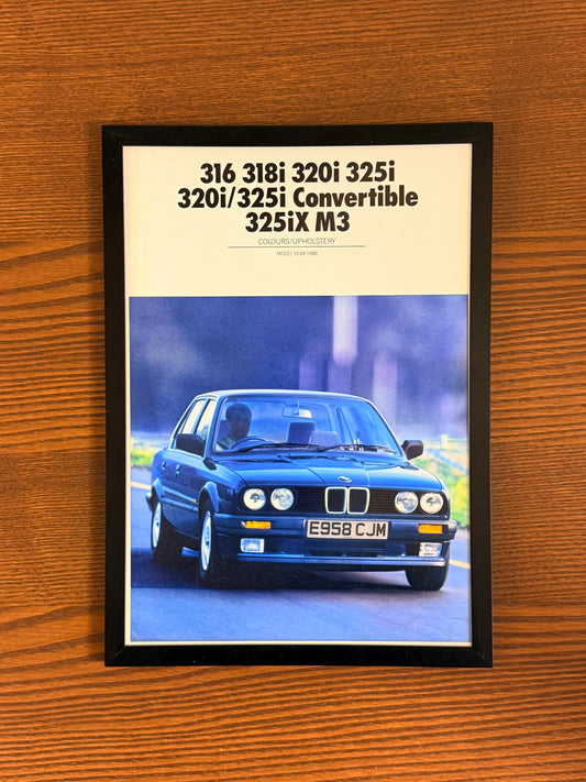 Original BMW E30 3 series Advert - 1980s