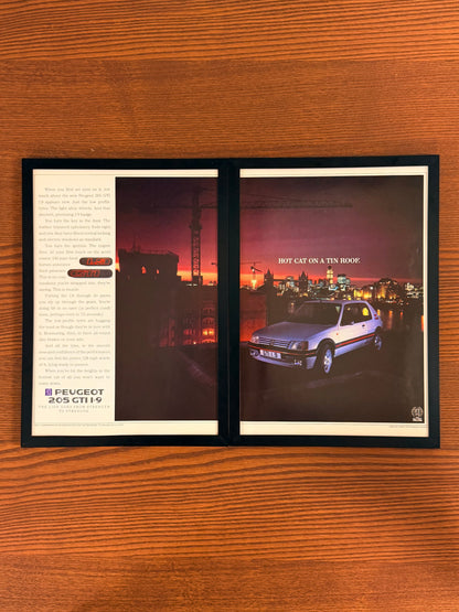 Original Peugeot 205 GTI 1.9 Advert - 1980s
