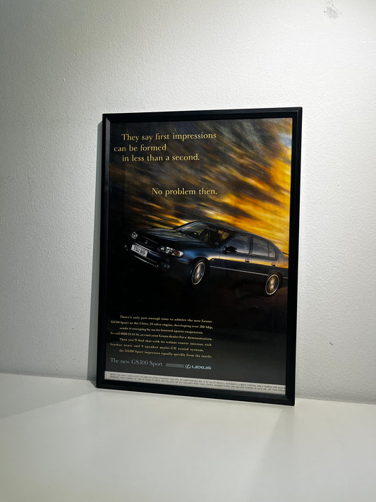 RARE Original Lexus GS300 Sport Advert  - 1990s