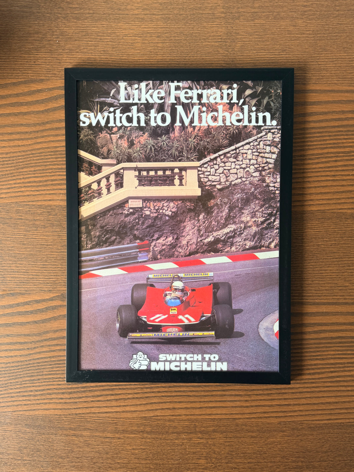 Original Michelin Ferrari Monaco F1 Advert - 1980’s