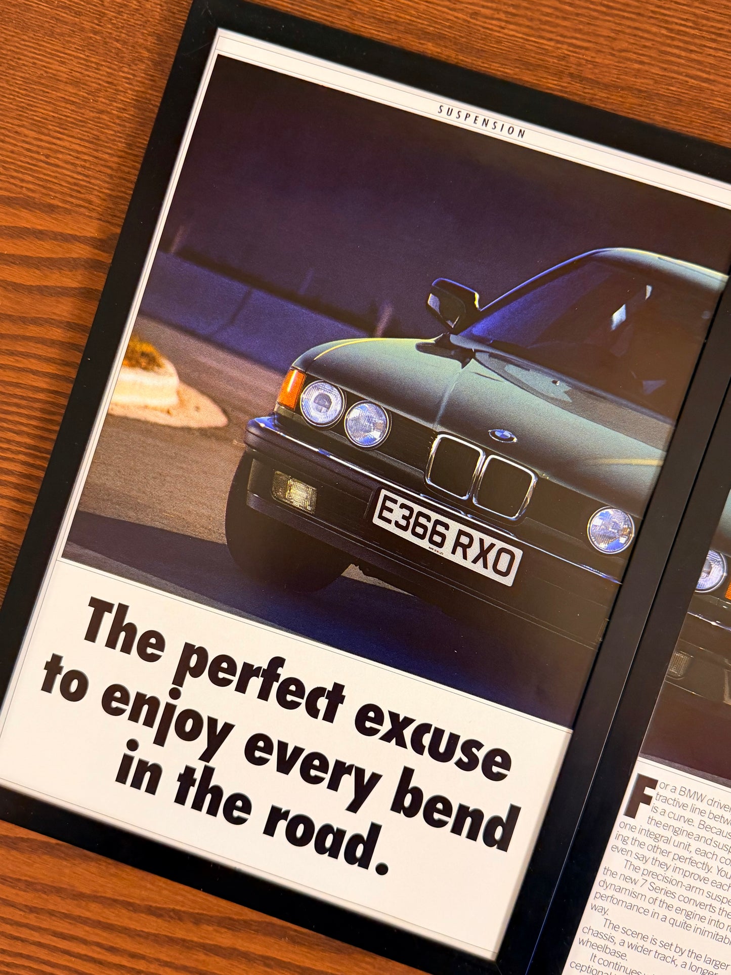 Original BMW E32 7 Series Advert - 1980s
