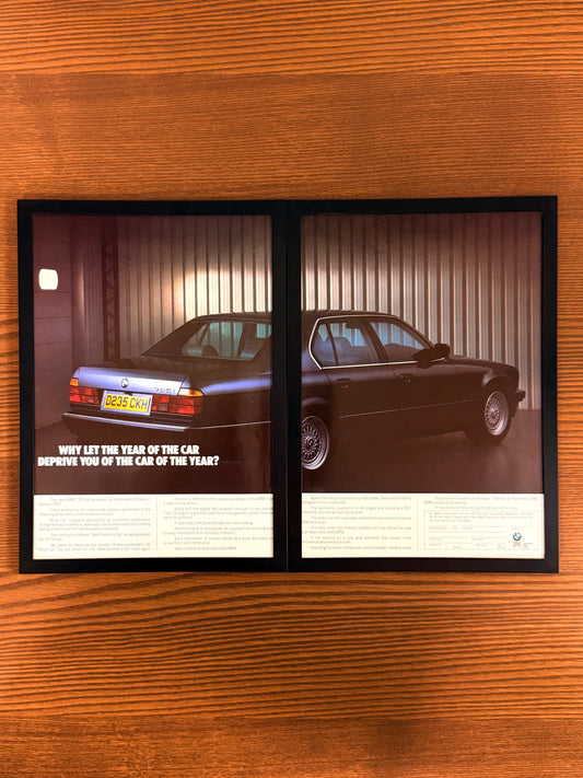 Original BMW E32 735i 7 series Advert - 1980s
