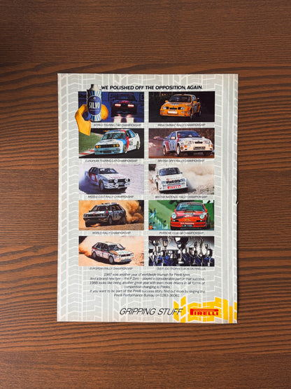 Original Pirelli Advert - 1980’s