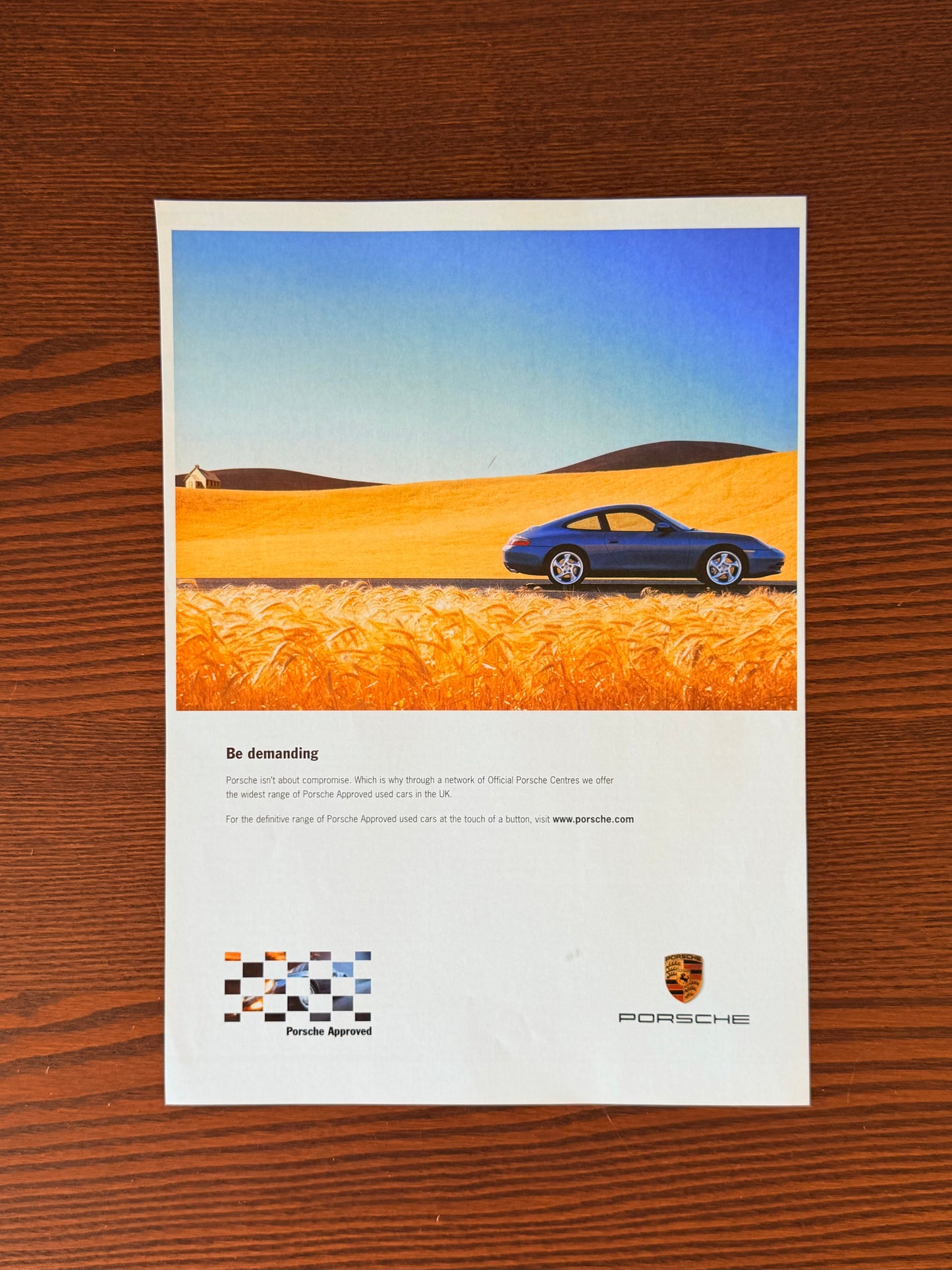 Original Porsche 911 996 Advert - 2000s