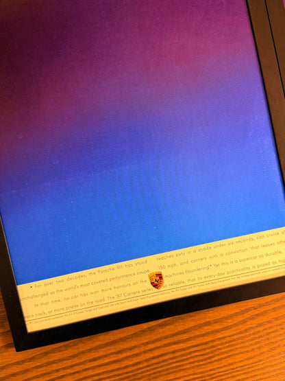 Original Porsche 911 Targa Advert - 1980s