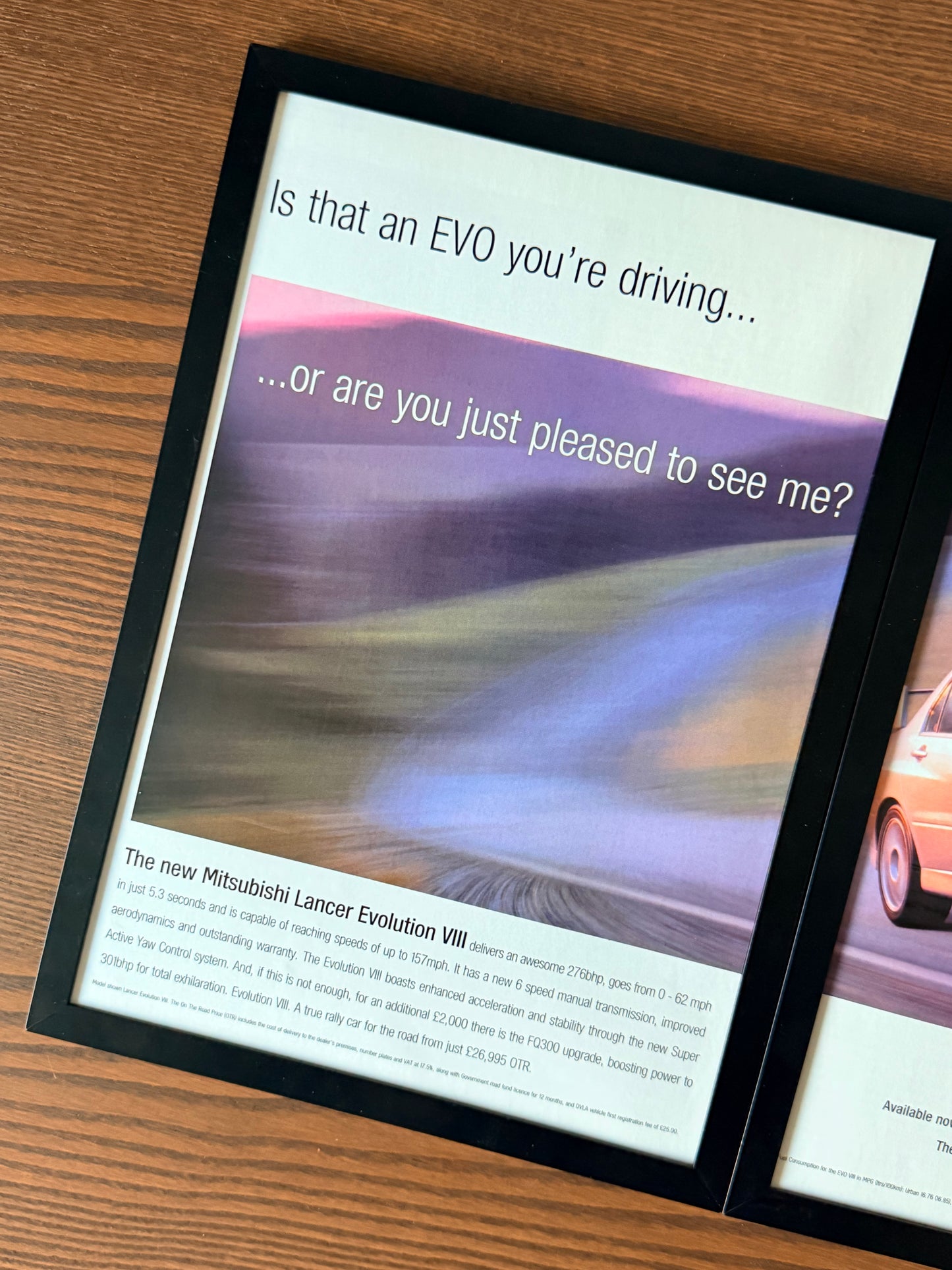 Original Vintage Mitsubishi Evo Advert - 1990s