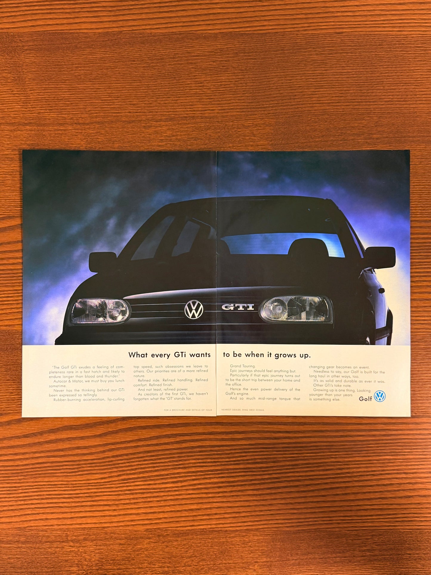 Original Volkswagen MK3 Golf GTI Advert - 1990s