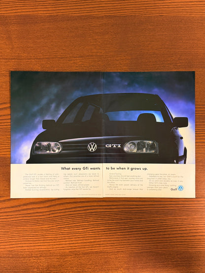 Original Volkswagen MK3 Golf GTI Advert - 1990s