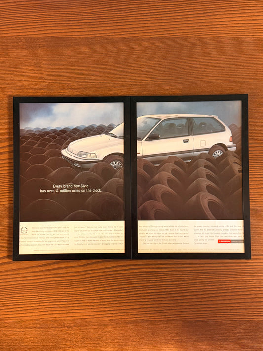 Original Honda Civic GL EF Advert - 1989