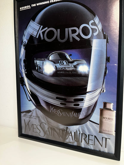 Original Yves Saint Laurent (YSL) Le Mans Advert - 1980s