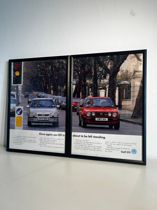 Original 80s Volkswagen Mk2 Golf GTI Advert