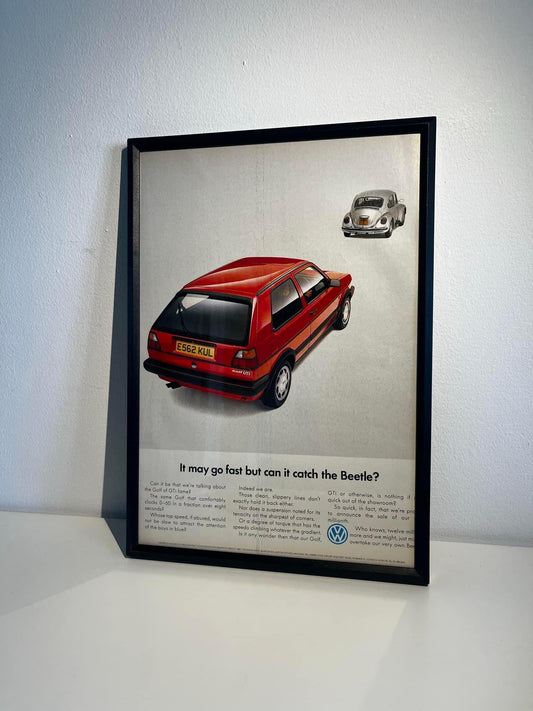 Original Volkswagen MK2 Golf Advert - 1988