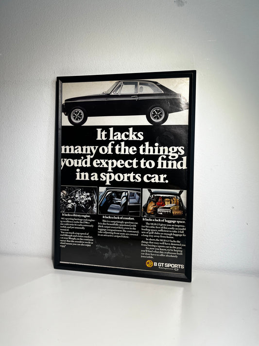 Original MG GT SPORT Advert - 1980s