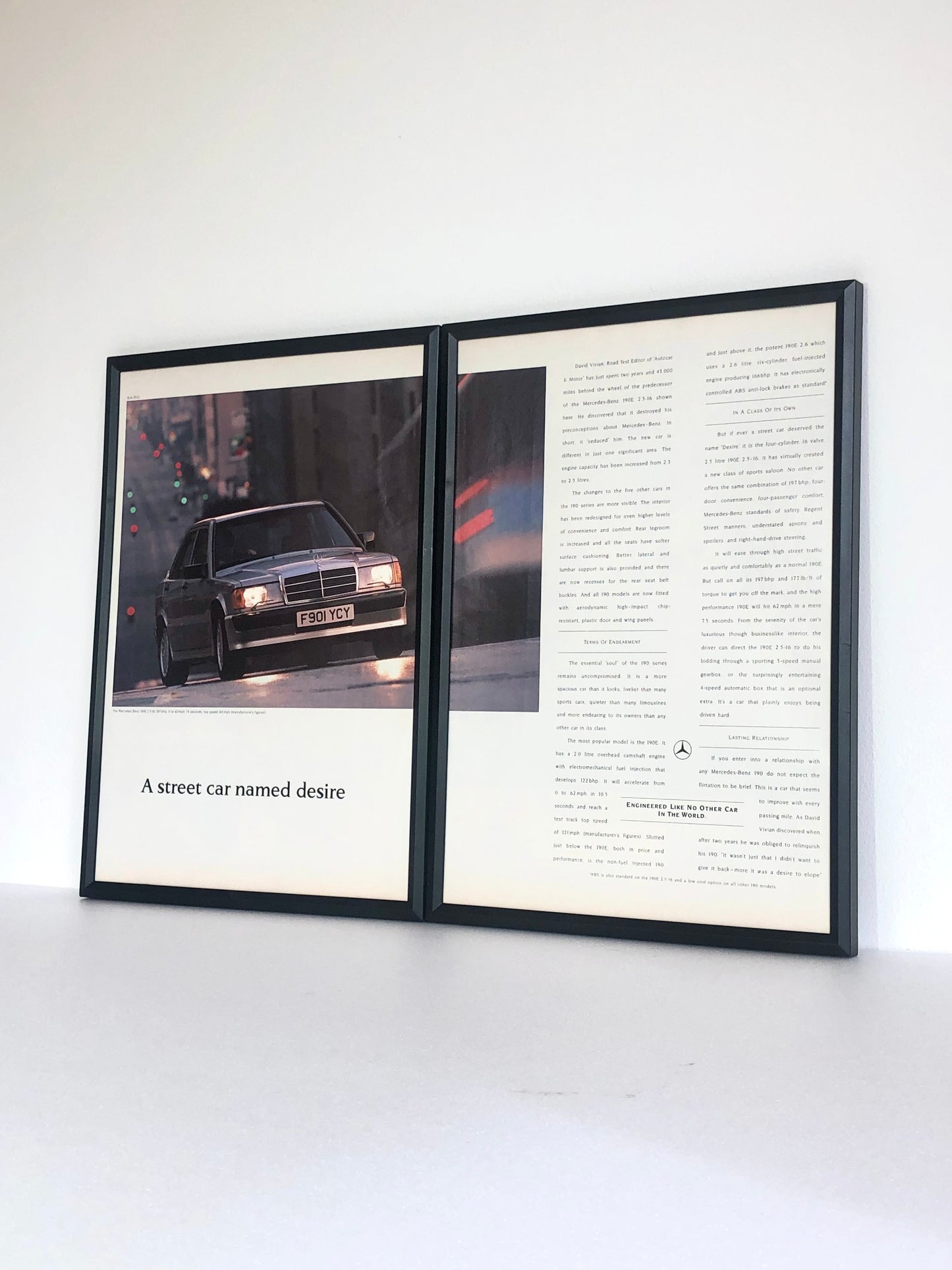 Original Vintage Mercedes-Benz 190E Advert - 1989