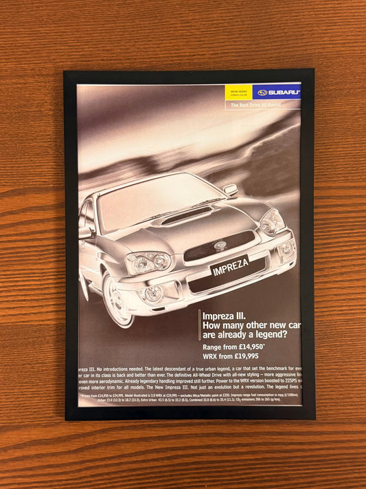 Original Subaru Impreza Advert - 2000s