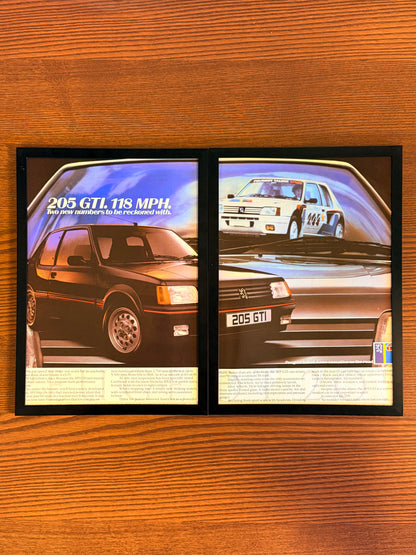 Original Peugeot 205 GTI Advert - 1980s