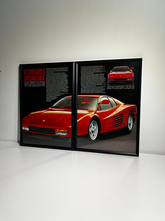 Original Ferrari Testarossa Advert - 1984