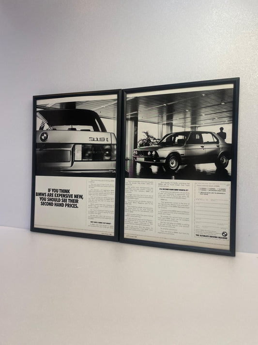 Original Rare BMW 3 Series Advert - 1986