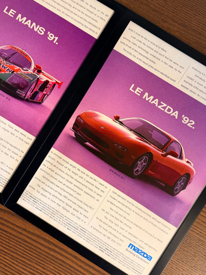 Original Le Mans Mazda RX7 Advert - 1993