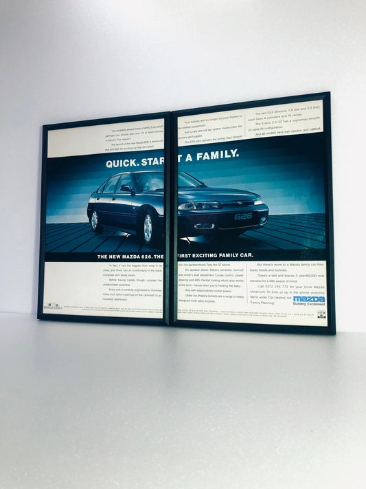 Rare Original Mazda 626 Advert - 1992