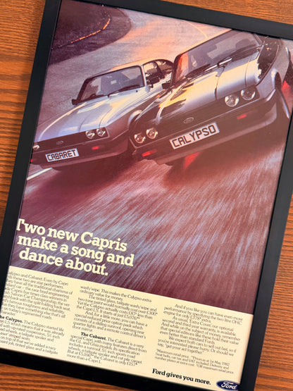 Original Ford Capri Advert - 1984
