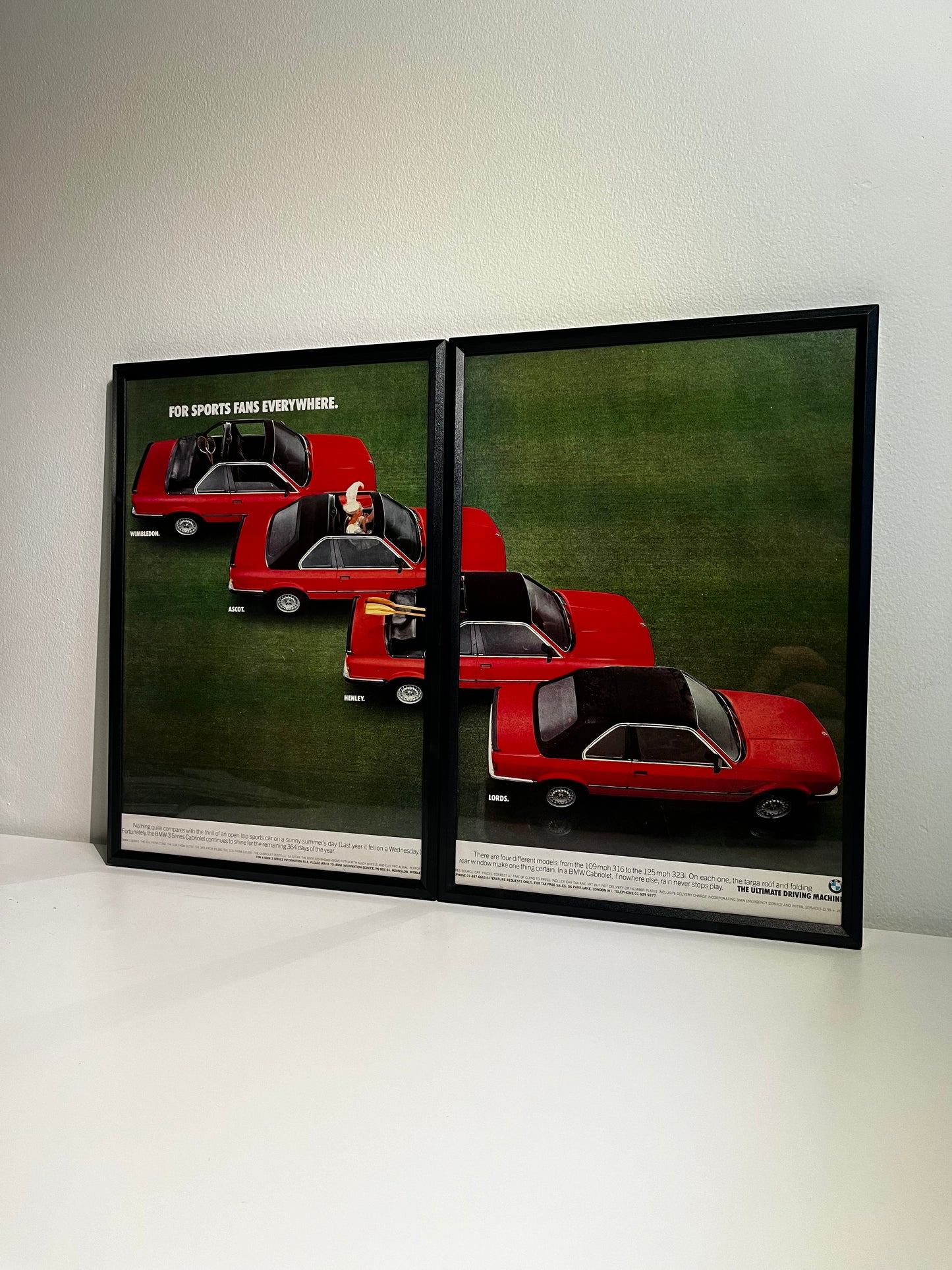Original BMW E30-3 Series Cabriolet Advert - 1984