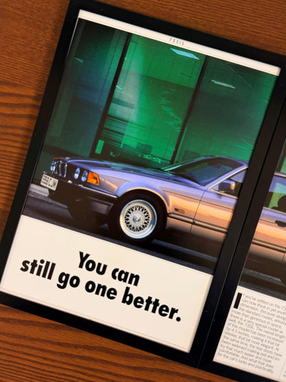 Original BMW E32 7 Series Advert - 1980s