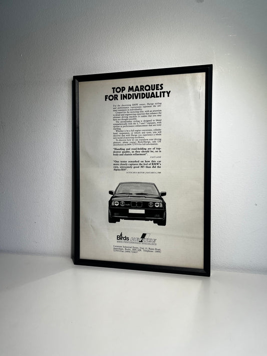 Original Hartge BMW E34 Advert - 1980s