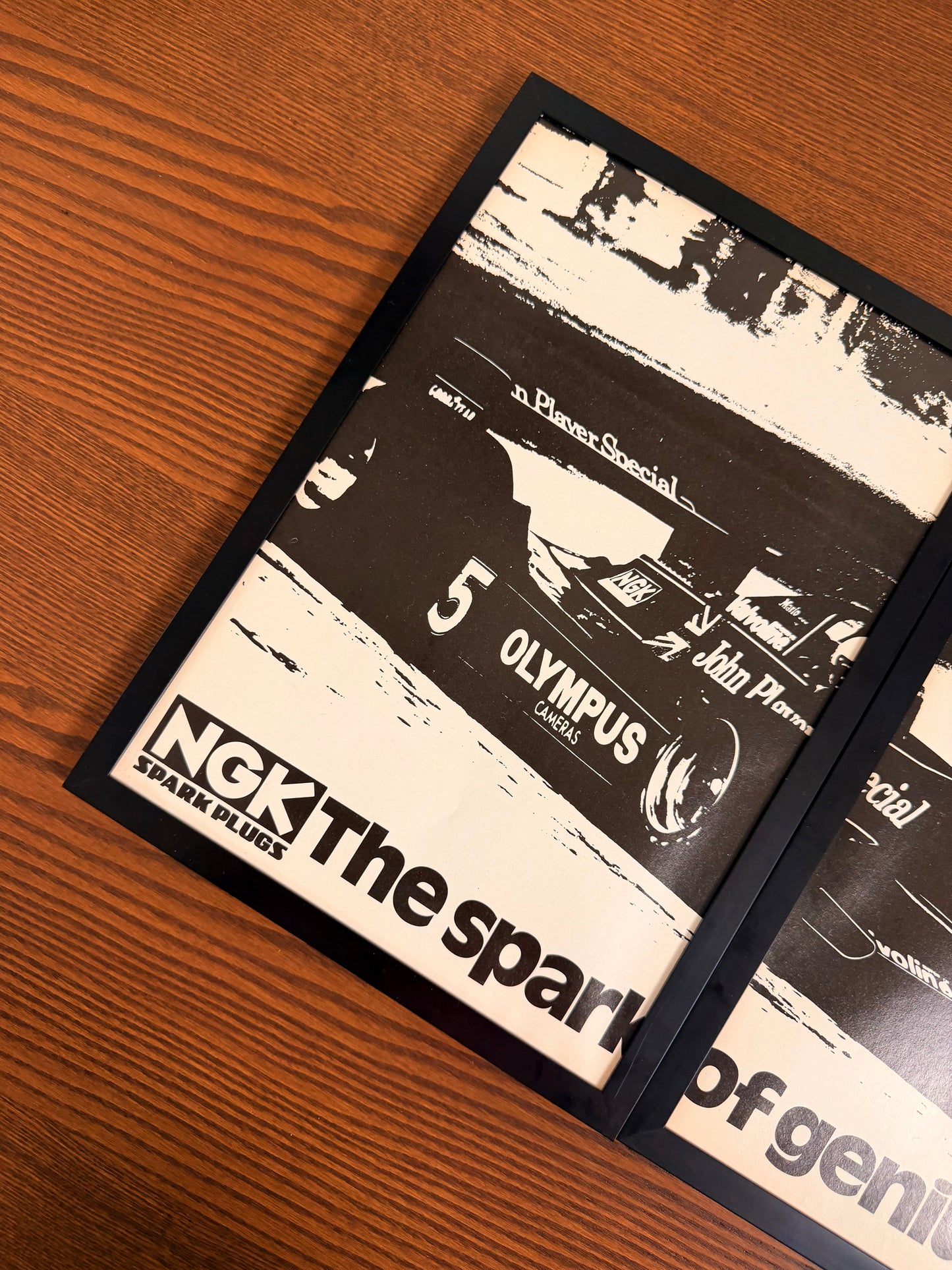 Original F1 NGK Lotus John Players Advert - 1980s