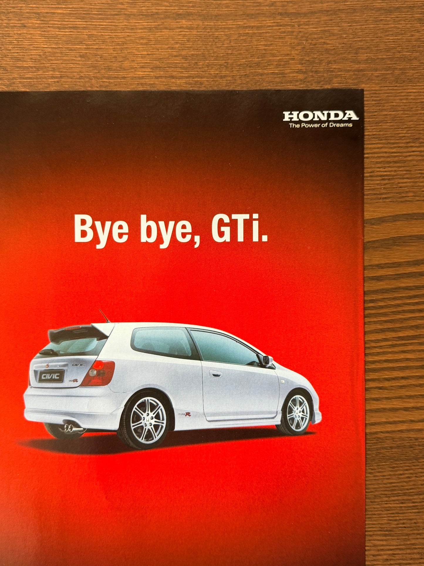 Original Honda Civic Type R EP3 Advertisement - 2001