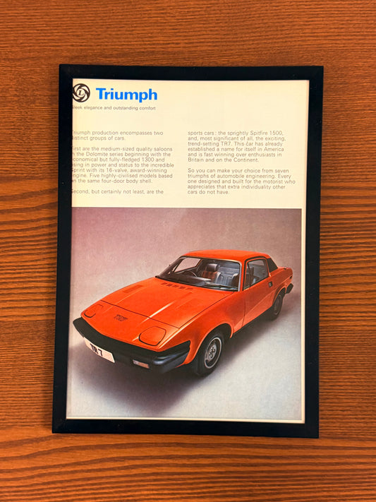 Original Triumph TVR Advert - 1980s