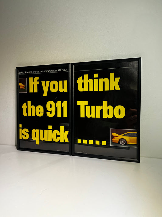 Original Porsche 911 GT2 Advert - 1990s