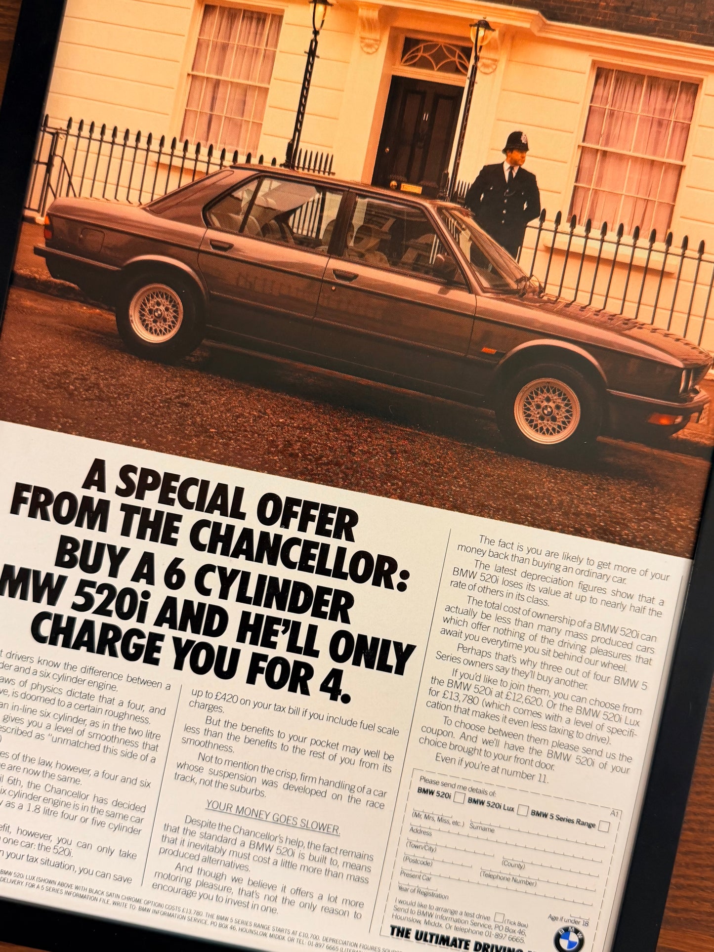 Original BMW E28 5 Series 520i Advert - 1990s