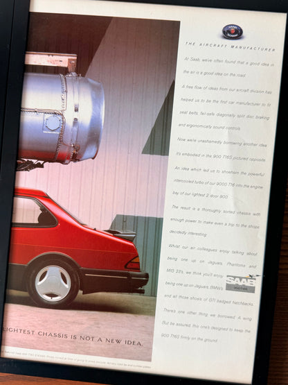 Original Saab 900 Advertisement - 1980s