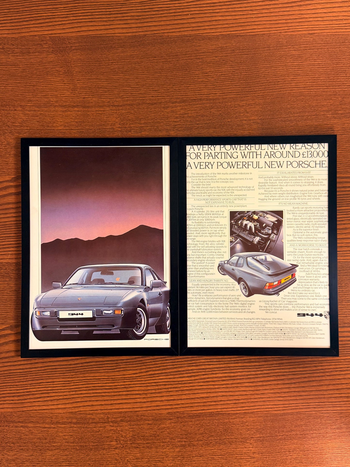 Original Porsche 944 Advert - 1980s