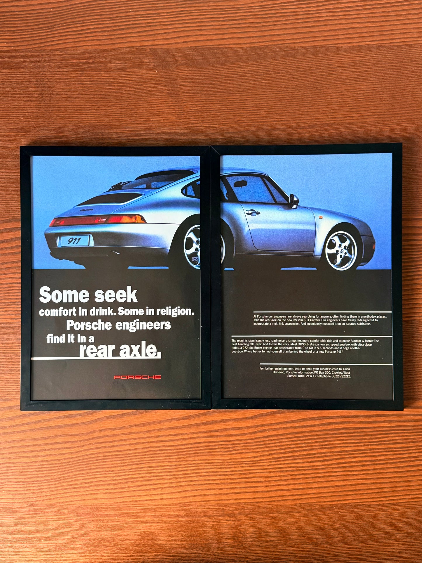 Original Porsche 911 Carrara Advert - 1990s