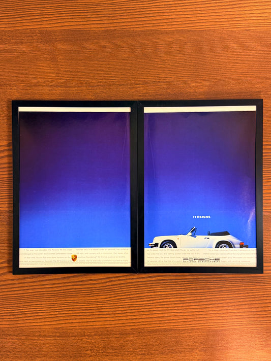 Original Porsche 911 Targa Advert - 1980s