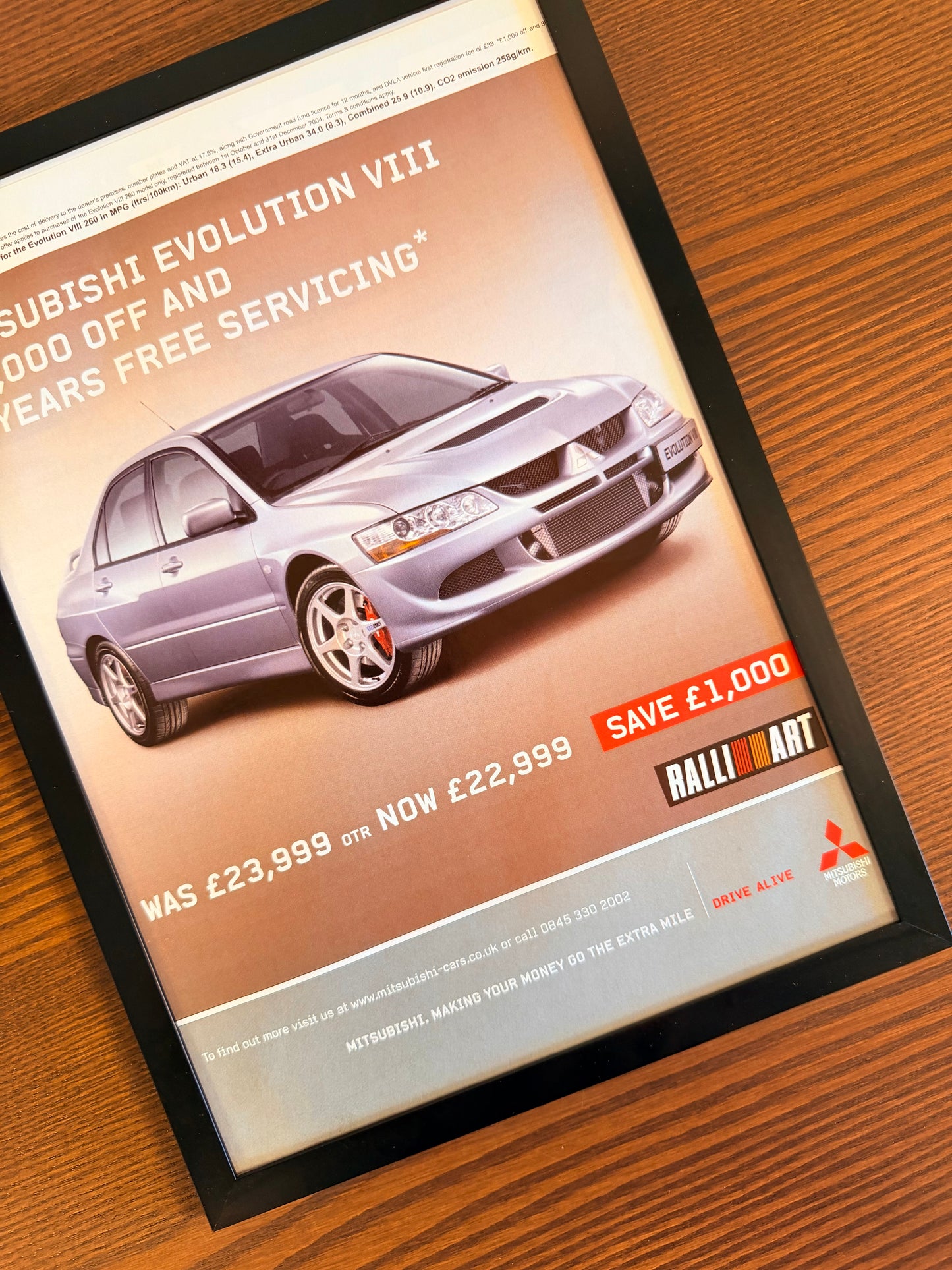 Original Mitsubishi Evo VIII Advert - 2000s