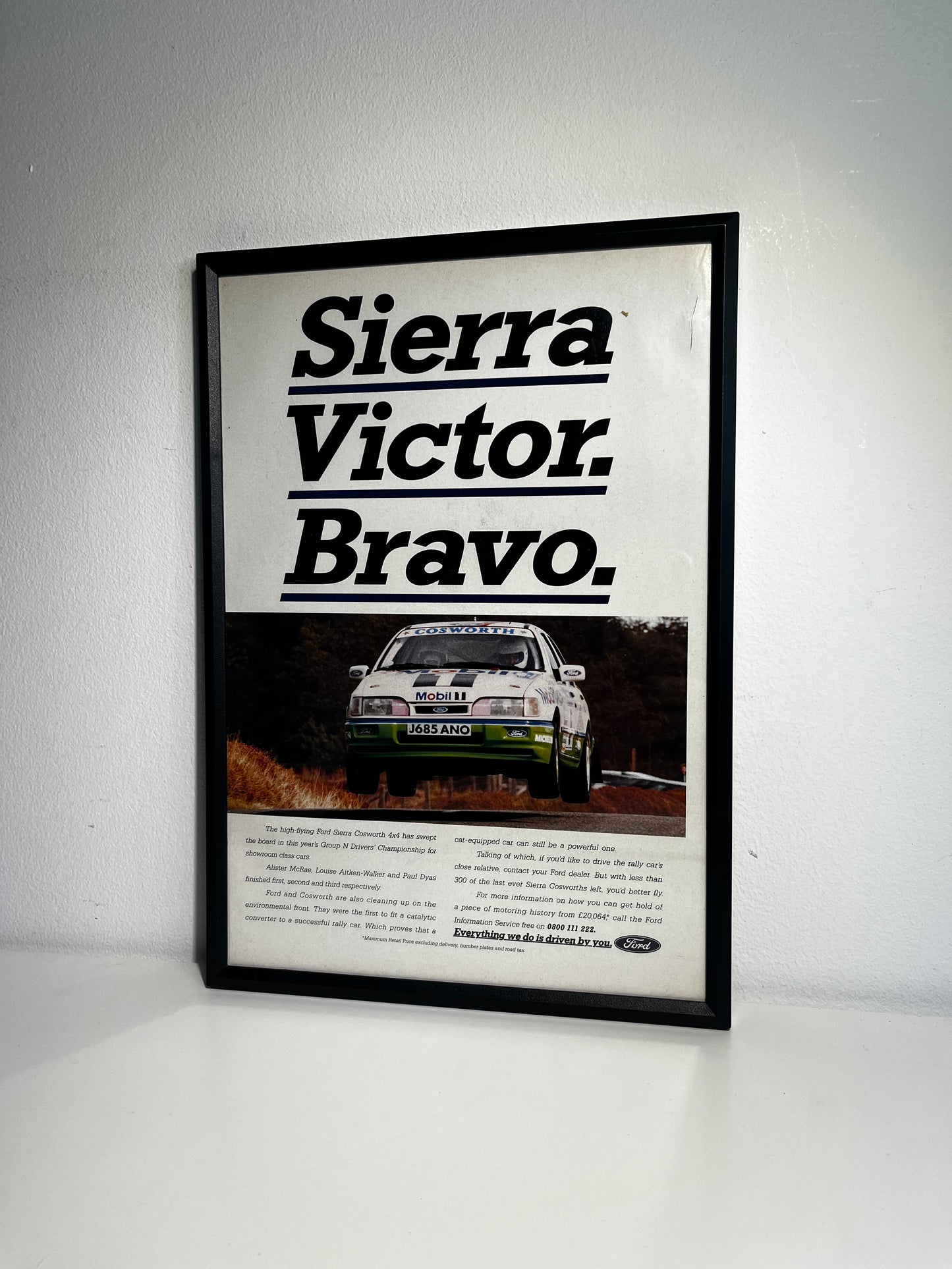 Original Ford Sierra Cosworth Advert - 1993