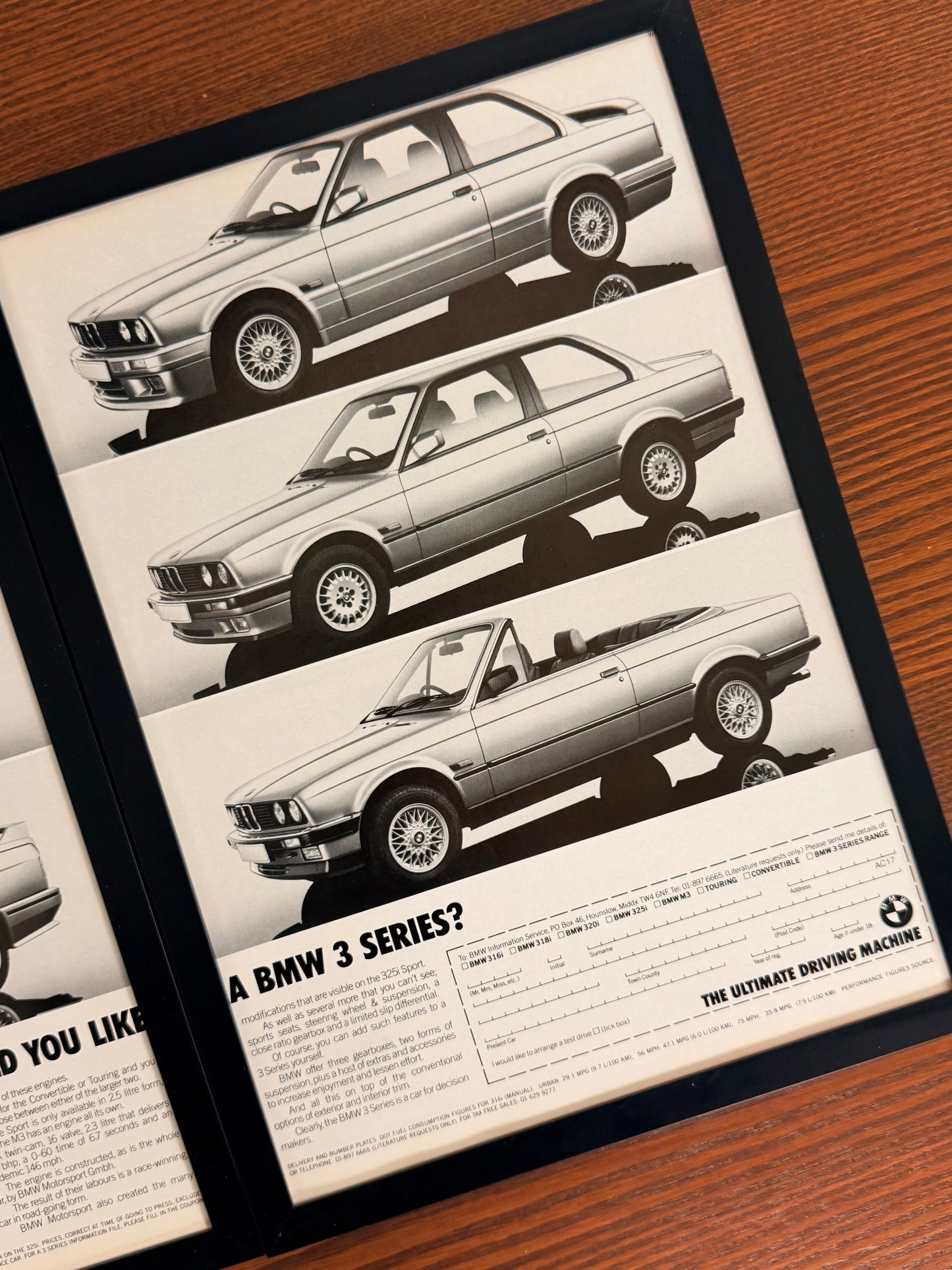 Original BMW E30 3 Series Advert - 1980s
