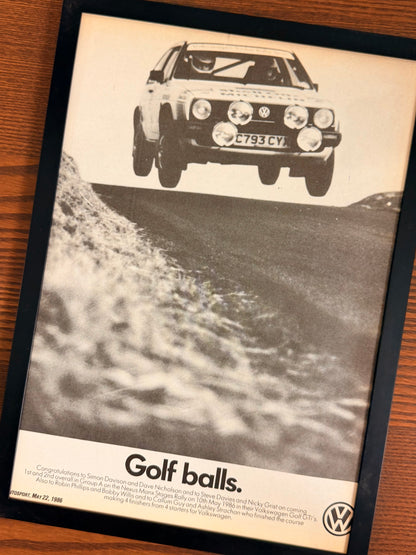 Original Volkswagen Mk1 Golf Advert - 1980s