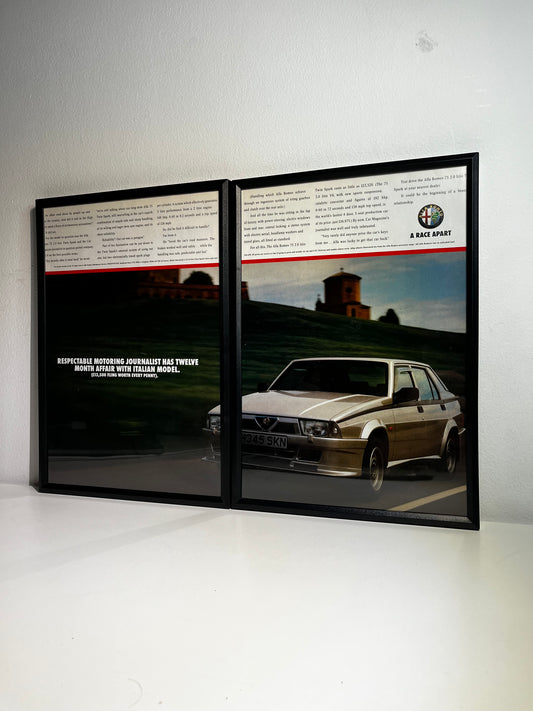 Original Alfa Romeo Twin Spark Advert - 1990s