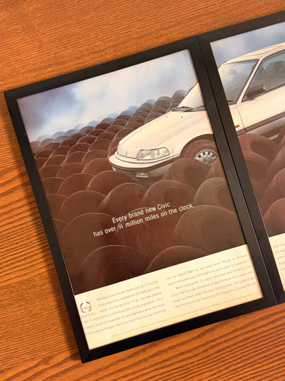 Original Honda Civic GL EF Advert - 1989