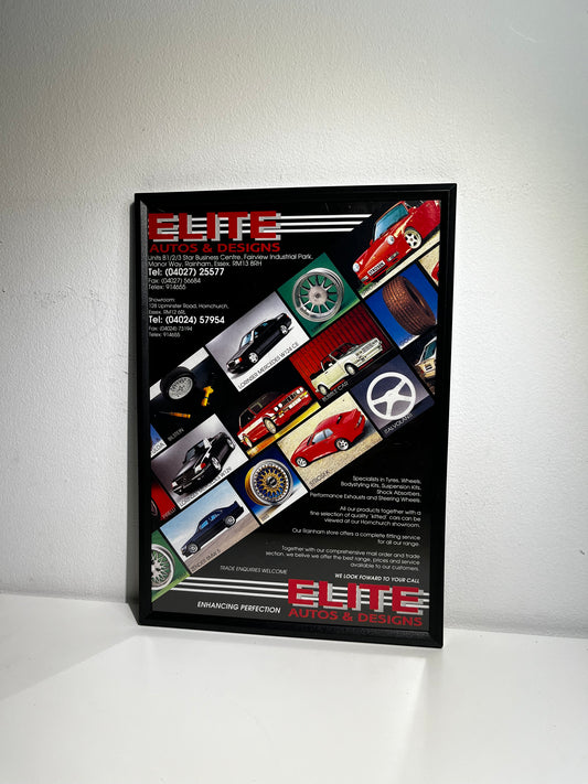 Original ELITE Alloys Advert  - 'Enhancing Perfection.' - 1990s