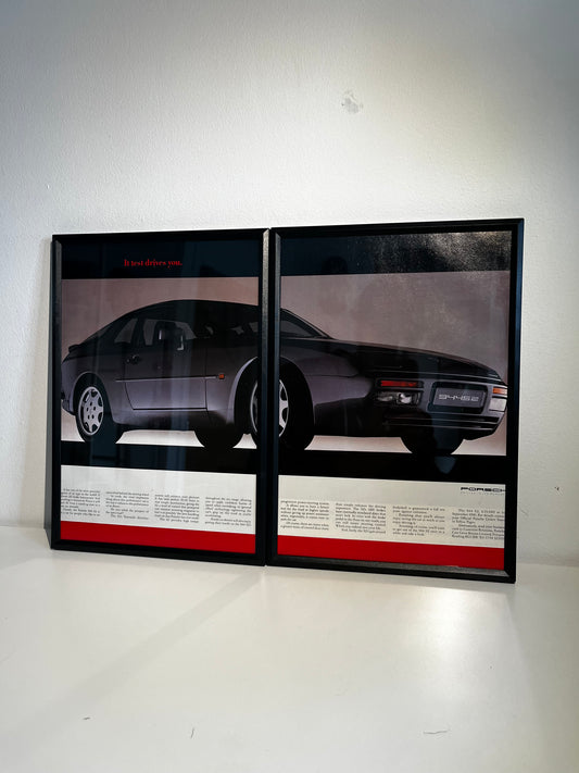 Original Porsche 944 S2 Advert  - 'It test drives you.' - 1990