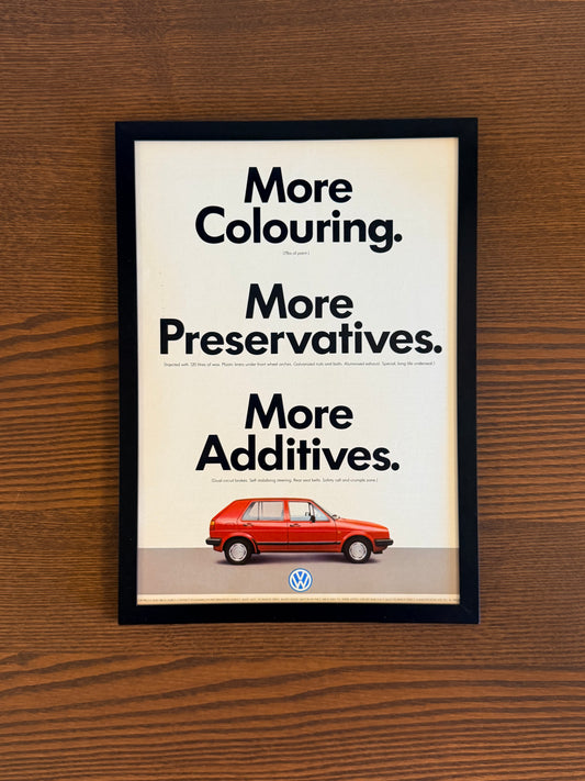 Original Volkswagen Mk2 Golf Advert - 1980s
