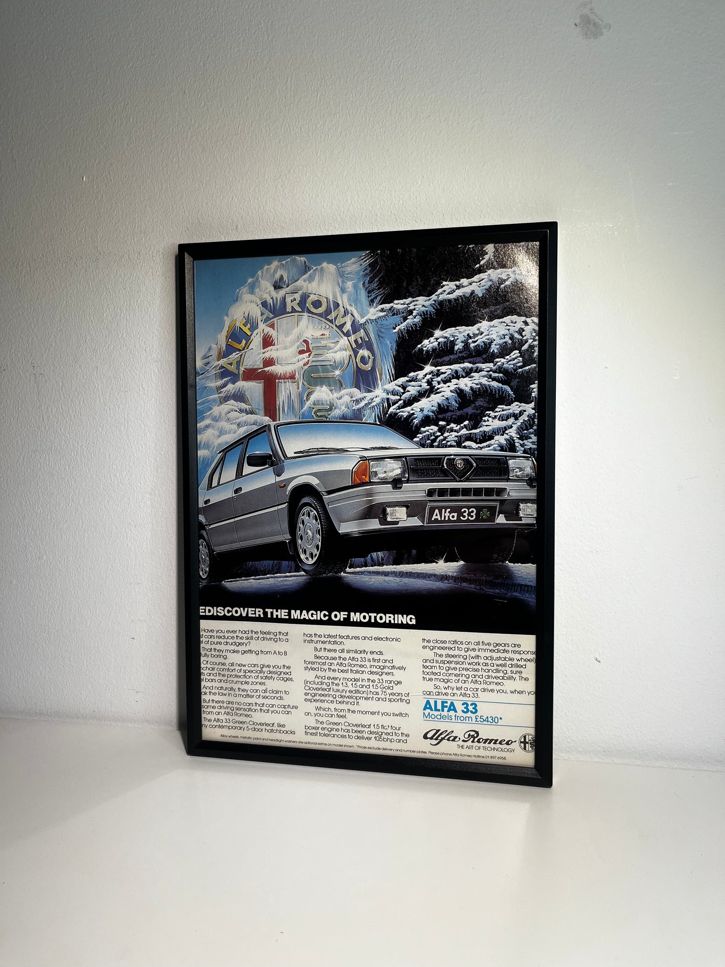 Original 80s Alfa Romeo Alfa 33 Advert
